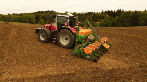Amazone ED mit MF 8S